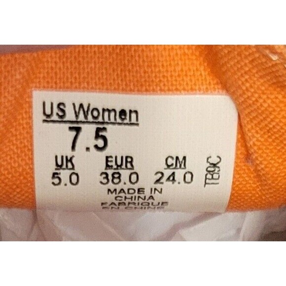 Vans Off The Wall Slides Women 7.5 Beige Slip-on Tie Laces Casual - Picture 4 of 4